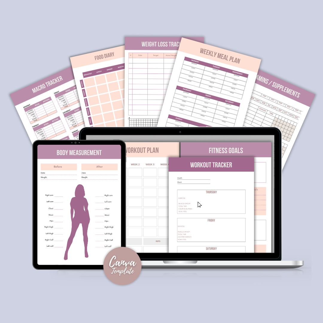 Client Fitness Planner for Coaches: Fully Customizable Template