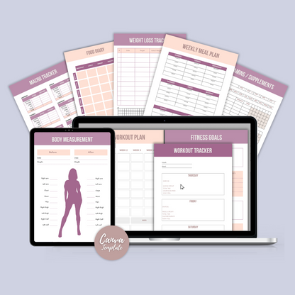 Client Fitness Planner for Coaches: Fully Customizable Template