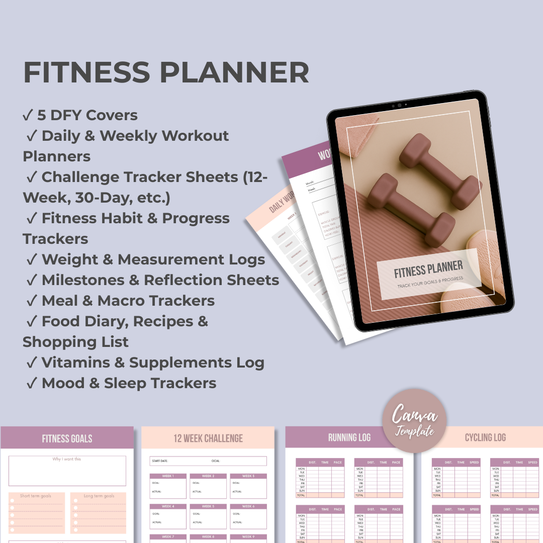 Client Fitness Planner for Coaches: Fully Customizable Template